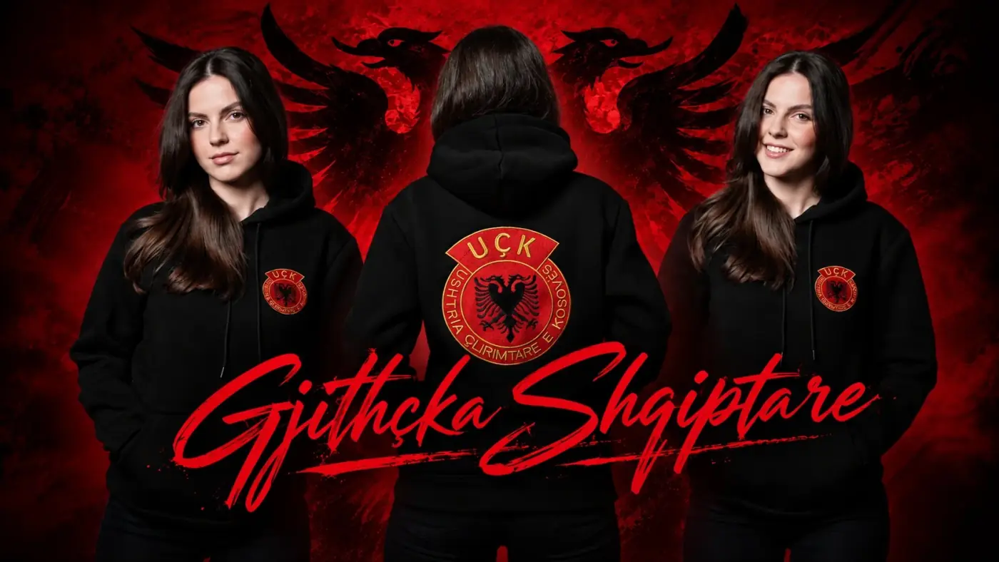 Gjithçka Shqiptare: duks i zi me stemën e UÇK-së